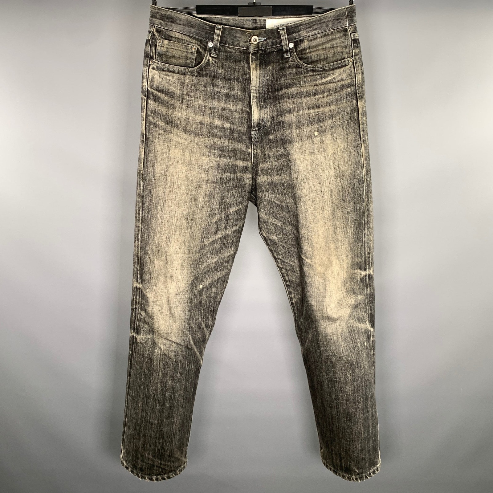 Neighborhood Size 32 Black Wash Selvedge Denim Relaxed Fit Jeans